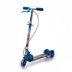 Трехколесный самокат, стальной, с ручным тормозом, нагрузка до 25 кг (Next, KS2831 RALLYsim)